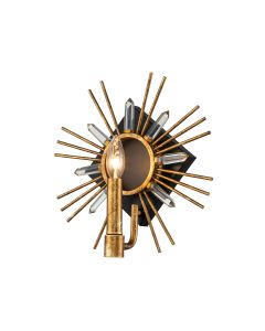 Sun King 1 Light Wall Light - Gold Leaf