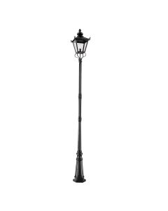 Grampian 1 Light Lamp Post - Black