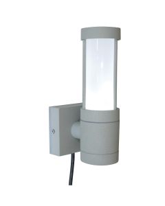 Beta Plain Wall Lantern - Matt Silver