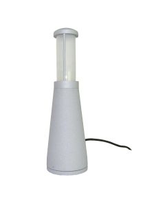 Beta Aluminium Plain Bollard - Matt Silver