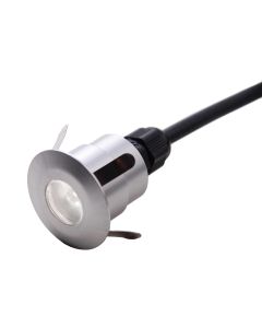 Fusion Plain Push In, In-Ground / Deck Light - Brushed / Machined Aluminium