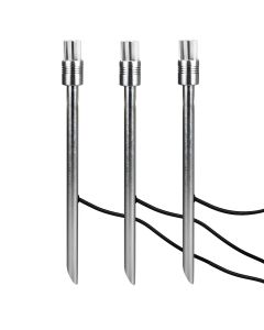 Ambleside Starter kit including 3 x 12V Ambient lights and 3 x Spikes - Anodised Aluminium