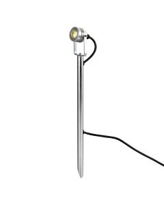 Spennymoor 1 x 12V Spotlight and Pole with 1m cable - Anodised Aluminium
