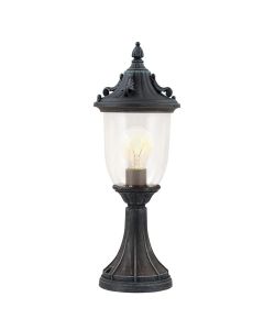 Elkstone 1 Light Pedestal - Verdigris