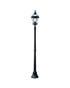Ledbury 1 Light Lamp Post - Black