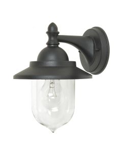 Sandown 1 Light Wall Lantern - Black