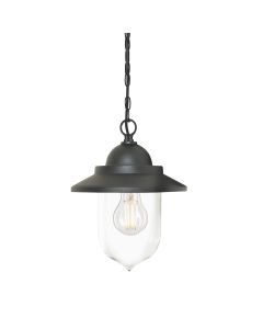 Sandown 1 Light Chain Lantern - Black