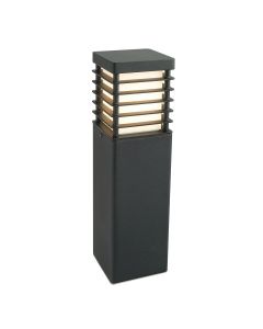 Halmstad 1 Light Medium Bollard - Black