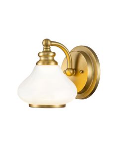 Ainsley 1 Light Wall Light - Brushed Brass