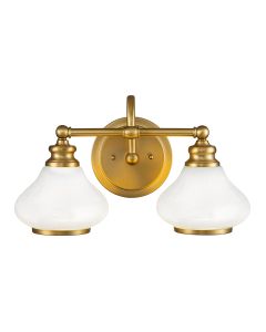 Ainsley 2 Light Wall Light - Brushed Brass