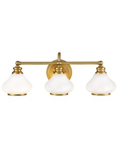 Ainsley 3 Light Wall Light - Brushed Brass