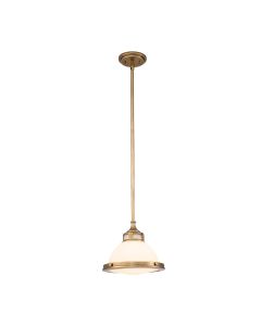 Amelia 1 Light Mini Pendant - Heritage Brass