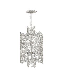 Anya Two Tier Pendant - Silver Leaf