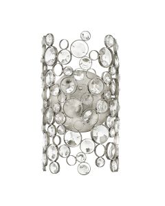 Anya 2 Light Wall Light - Silver Leaf