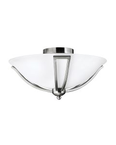 Bolla 2 Light Flush - Brushed Nickel