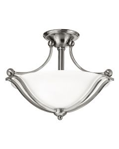 Bolla 2 Light Semi-Flush - Brushed Nickel