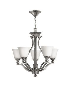 Bolla 5 Light Chandelier - Brushed Nickel