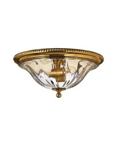 Cambridge 2 Light Flush - Burnished Brass