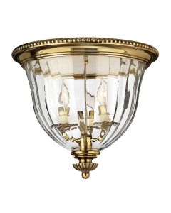 Cambridge 3 Light Flush - Burnished Brass