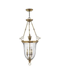 Cambridge 3 Light Large Pendant - Burnished Brass