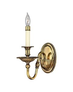 Cambridge 1 Light Wall Light - Burnished Brass