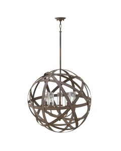 Carson 5 Light Outdoor Chandelier - Vintage Iron