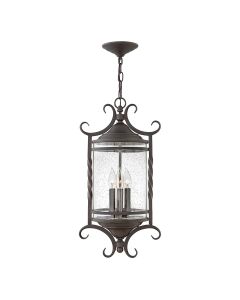 Casa 3 Light Chain Lantern - Olde Black