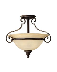 Cello 2 Light Semi-Flush - Antique Bronze