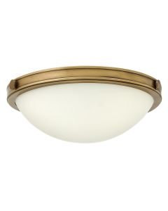 Collier 2 Light Small Flush - Heritage Brass