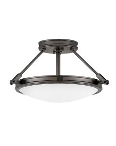 Collier 3 light Small Semi-Flush - Black Oxide