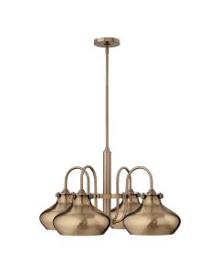 Congress 4 Light Chandelier - Brushed Caramel