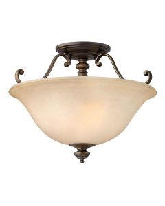 Dunhill 2 Light Semi-Flush - Royal Bronze