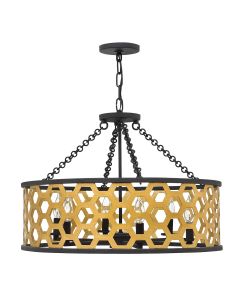 Felix 6 Light Pendant - Sunset Gold