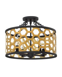 Felix 4 Light Semi-Flush - Sunset Gold