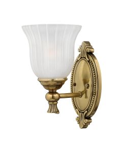 Francoise 1 Light Wall Light - Burnished Brass