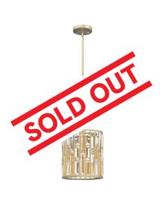 Gemma 1 Light Mini Pendant - Silver Leaf