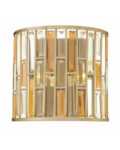 Gemma 2 Light Wall Light - Silver Leaf