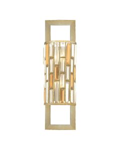 Gemma 2 Light Large Wall Light - Silver Leaf