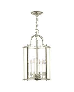 Gentry 6 Light Large Pendant - Polished Nickel