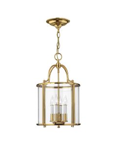 Gentry 4 Light Medium Pendant - Polished Brass