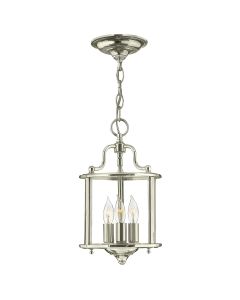 Gentry 3 Light Small Pendant - Polished Nickel