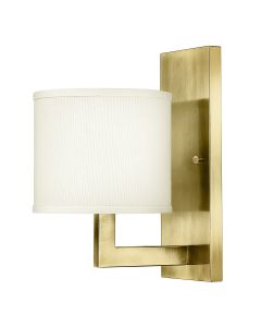 Hampton1 lt Wall Light - Brushed Brass