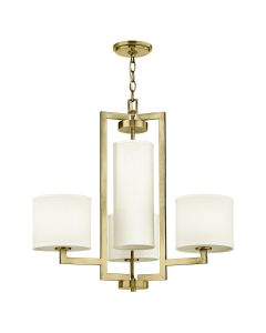 Hampton 4 lt Chandelier - Brushed Brass