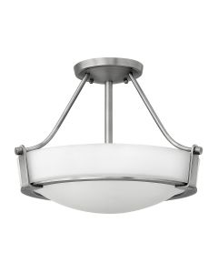 Hathaway 2 Light Small Semi-flush - Antique Nickel