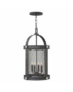 Holden 4 Light Pendant Chandelier - Aged Zinc
