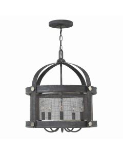 Holden 5 Light Chandelier - Aged Zinc