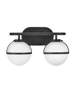 Hollis 2 Light Wall Light - Black