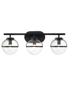 Hollis 3 Light Wall Light - Black