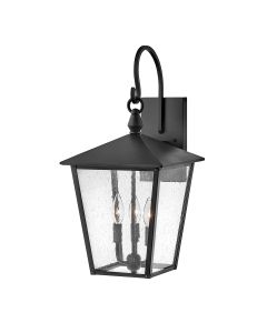 Huntersfield 3 Light Large Wall Lantern - Black