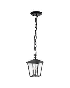 Huntersfield 3 Light Large Chain Lantern - Black